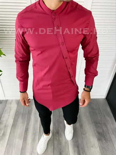 Camasa barbati grena asimetrica B5036 O4-1.1